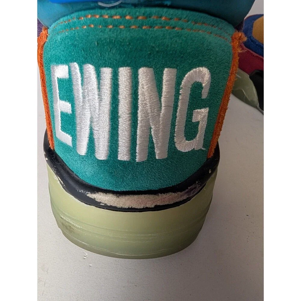 Patrick Ewing Athletics Remix Shoes 33 Hi Red Blue Gold Size 12 Limited Edition